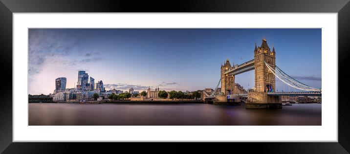 London Timeless Skyline Framed Mounted Print by Alan Le Bon