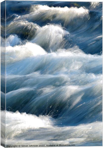 Wild water Canvas Print by Simon Johnson