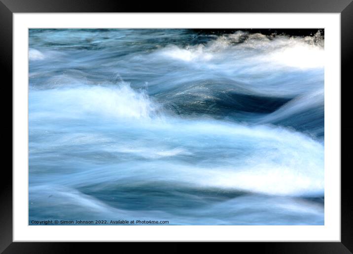 Wild Water Framed Mounted Print by Simon Johnson