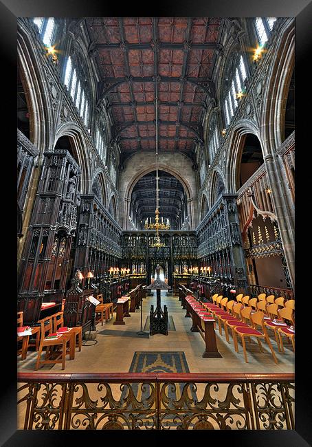 Manchester Cathedral Framed Print by Jason Connolly
