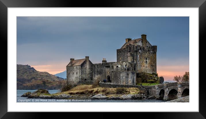 Eilean Donan Castle, Scotland Framed Mounted Print by Jim Monk