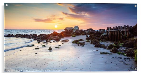 Seagrove Bay Sunrise Acrylic by Jim Monk