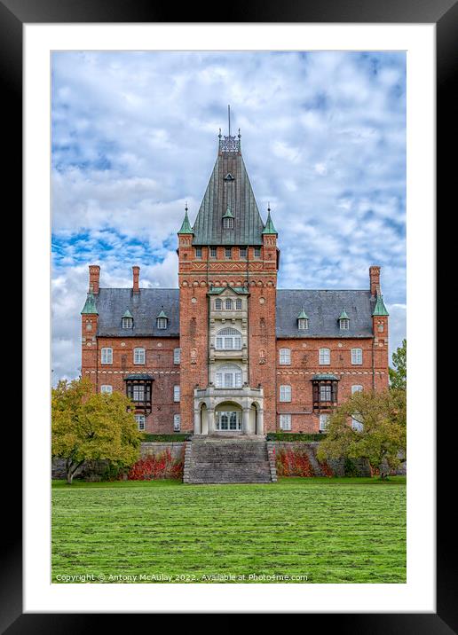 Trollenas Castle Front Facade Framed Mounted Print by Antony McAulay