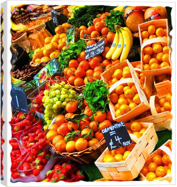 Fruit and Vegetables Canvas Print by Graham Lathbury