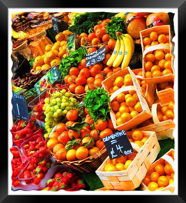 Fruit and Vegetables Framed Print by Graham Lathbury