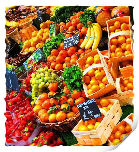 Fruit and Vegetables Print by Graham Lathbury
