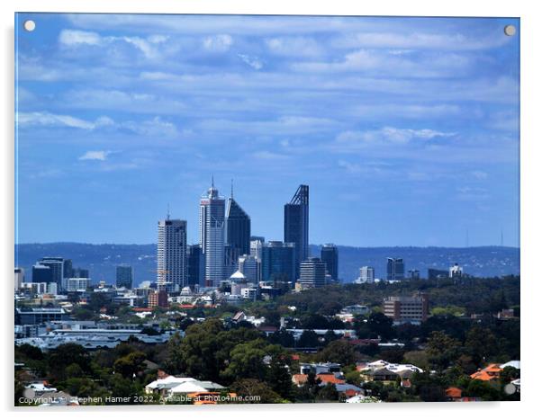 Perth City  Acrylic by Stephen Hamer