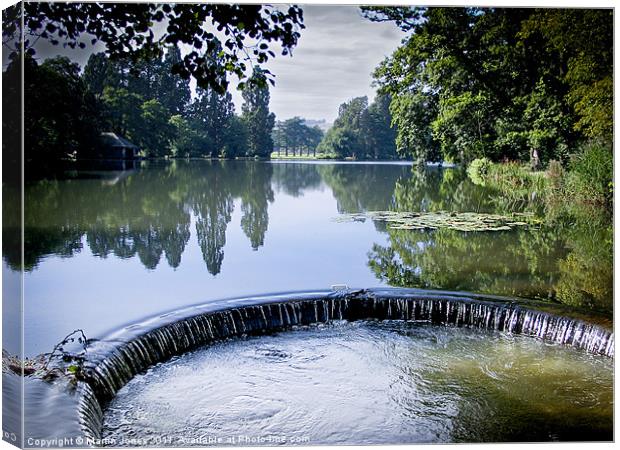 Circle on the water Canvas Print by K7 Photography