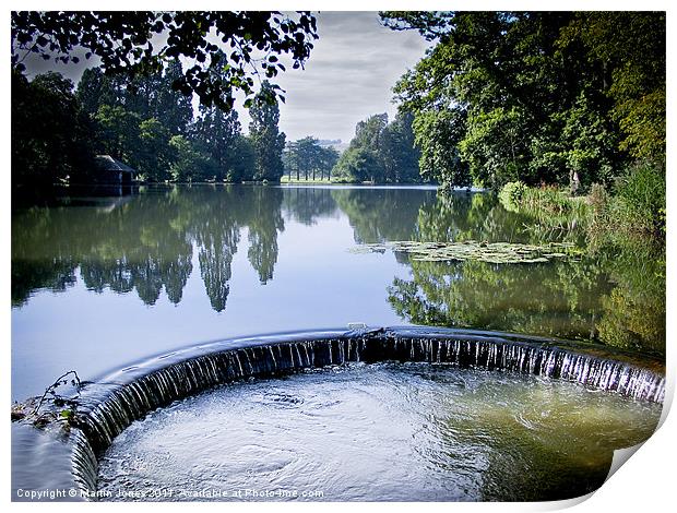 Circle on the water Print by K7 Photography