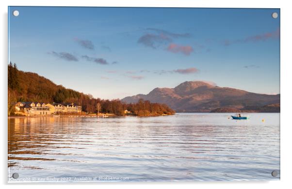Loch Lomond sunrise Acrylic by Kay Roxby