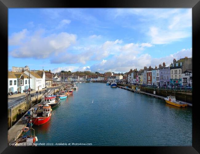 Weymouth Harbour  Framed Print by Les Schofield