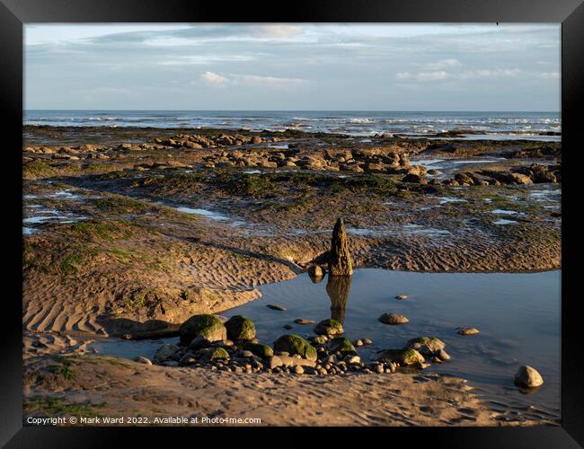 Rockpools to Dream into. Framed Print by Mark Ward