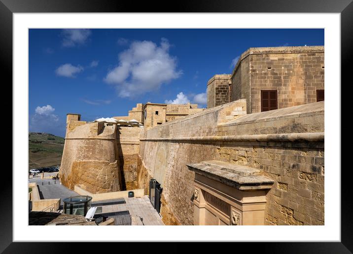 Cittadella In Victoria On Gozo Island, Malta Framed Mounted Print by Artur Bogacki