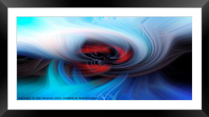 Abstract Panorama Framed Mounted Print by Alan Simpson