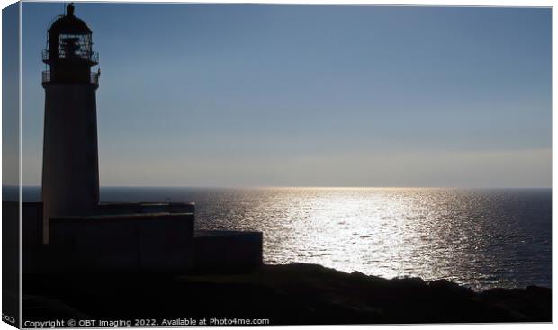 Rua Reidh Lighhouse Melvaig Wester Ross Scotland Canvas Print by OBT imaging