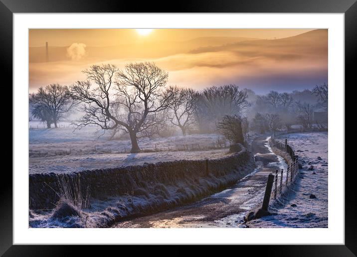 Jack Frost Sunrise Framed Mounted Print by John Finney