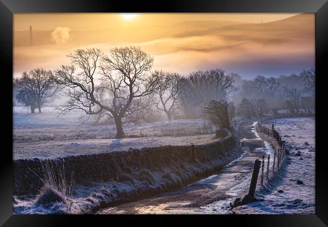 Jack Frost Sunrise Framed Print by John Finney