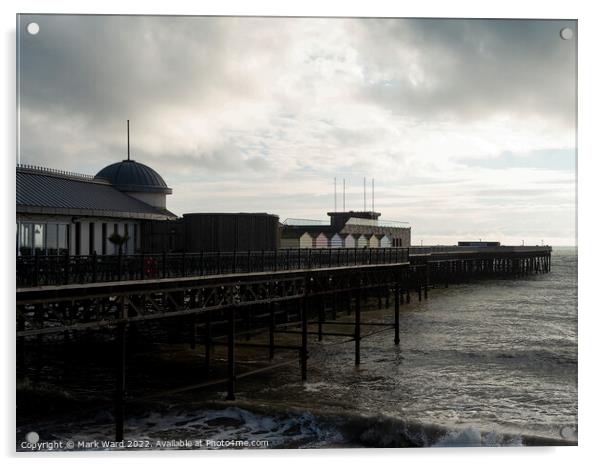 Hastings Pier in Winter. Acrylic by Mark Ward