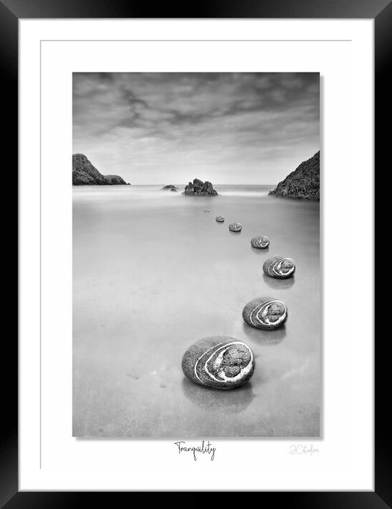 Tranquility  in mono Framed Mounted Print by JC studios LRPS ARPS