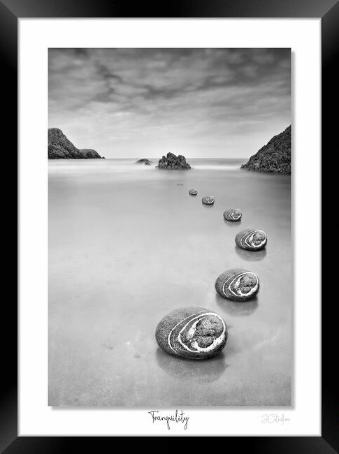Tranquility  in mono Framed Print by JC studios LRPS ARPS