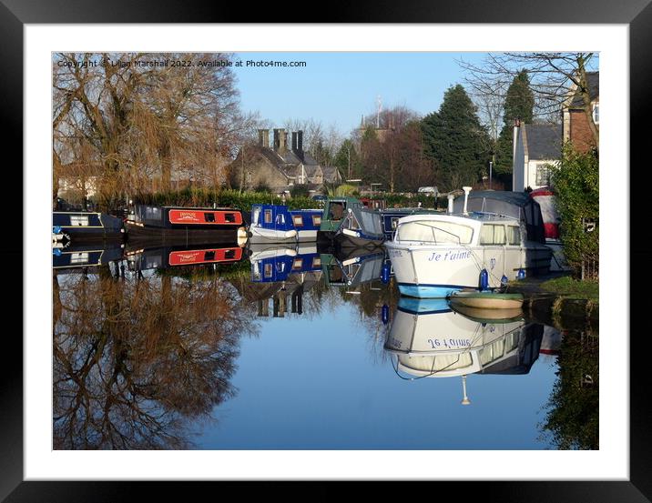 Lancaster canal at Garstang.  Framed Mounted Print by Lilian Marshall
