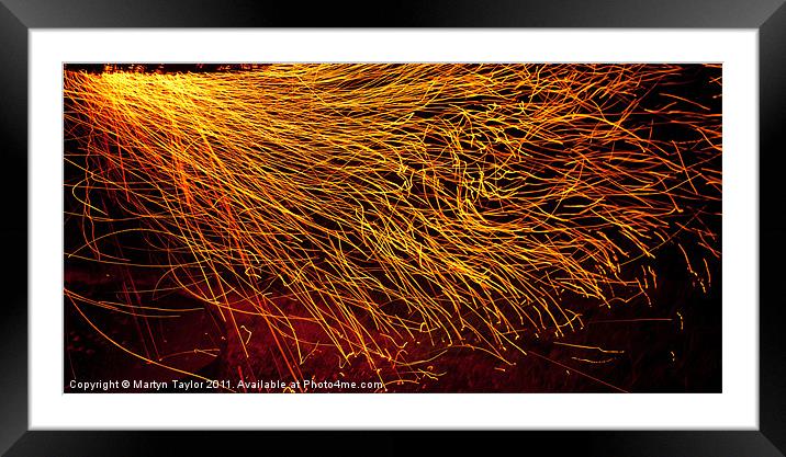 Fire Part 1 Framed Mounted Print by Martyn Taylor