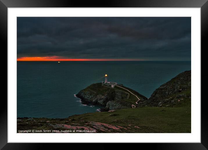 South Stack Anglesey Framed Mounted Print by Kevin Smith