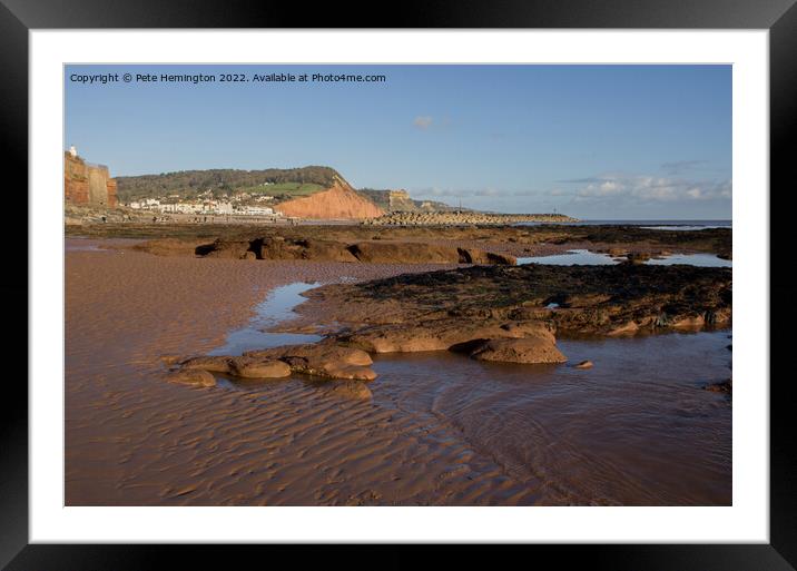 Sidmouth Beach Framed Mounted Print by Pete Hemington