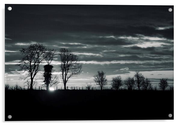 Cotswold Sunrise Acrylic by Simon Johnson