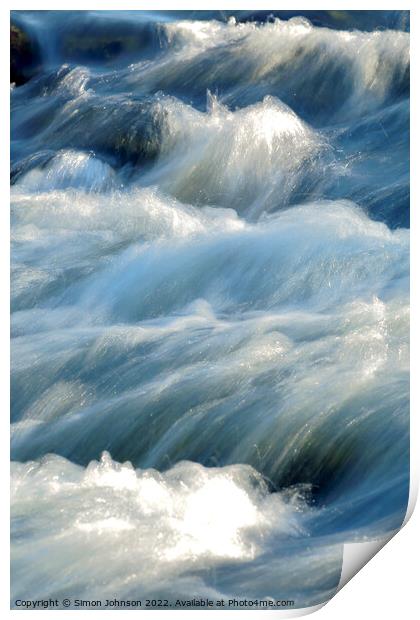 Wild Water Print by Simon Johnson