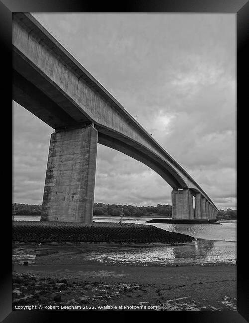 Orwell Bridge A14 Suffolk Framed Print by Robert Beecham
