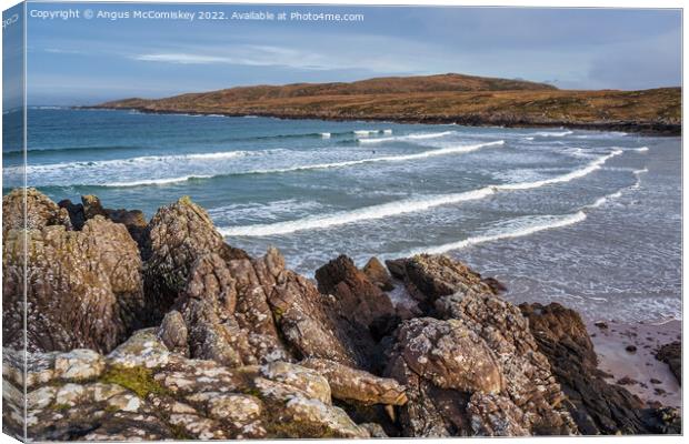 Achnahaird Bay on the Coigach Peninsula Scotland Canvas Print by Angus McComiskey