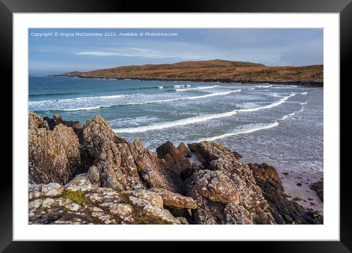 Achnahaird Bay on the Coigach Peninsula Scotland Framed Mounted Print by Angus McComiskey