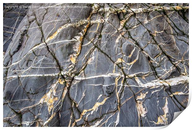 Rock Textures Print by Derek Daniel