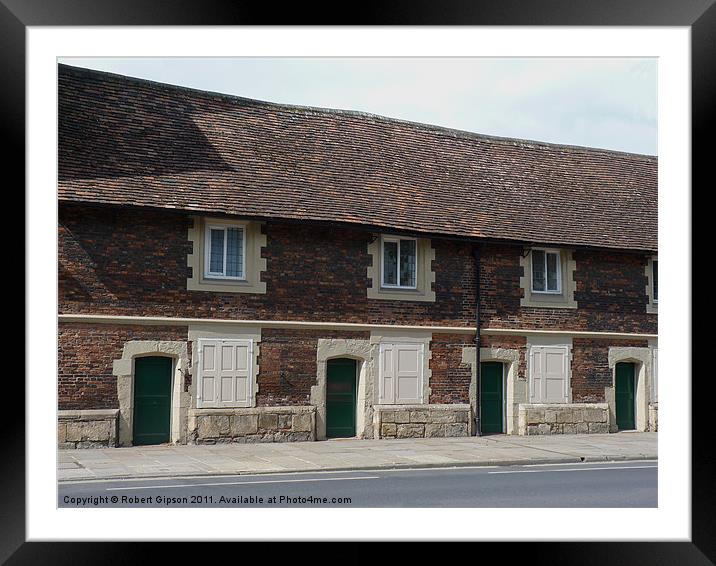 York cottages Framed Mounted Print by Robert Gipson