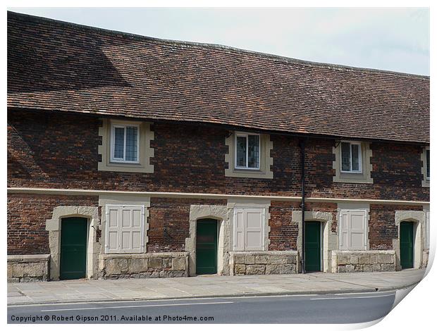 York cottages Print by Robert Gipson