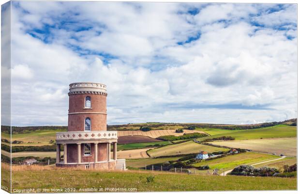 Clavell Tower, Dorset Canvas Print by Jim Monk