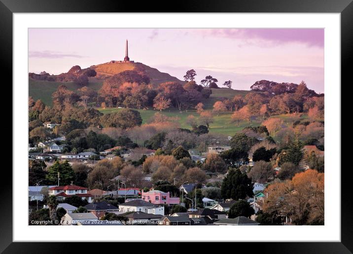  One Tree Hill in Auckland, New Zealand Framed Mounted Print by Errol D'Souza