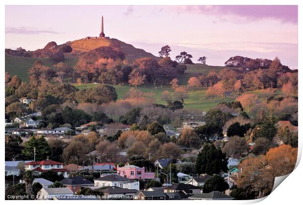  One Tree Hill in Auckland, New Zealand Print by Errol D'Souza