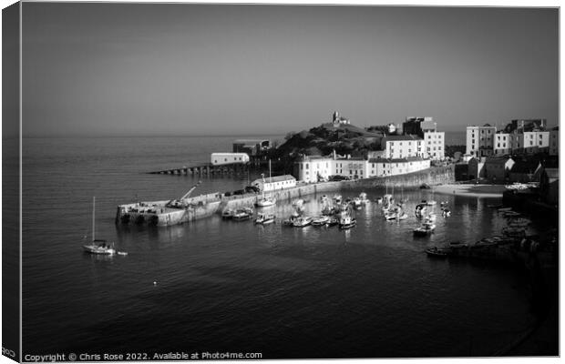 Tenby Harbour view Canvas Print by Chris Rose