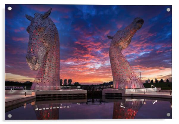 The Kelpies Composite Acrylic by jim wilson