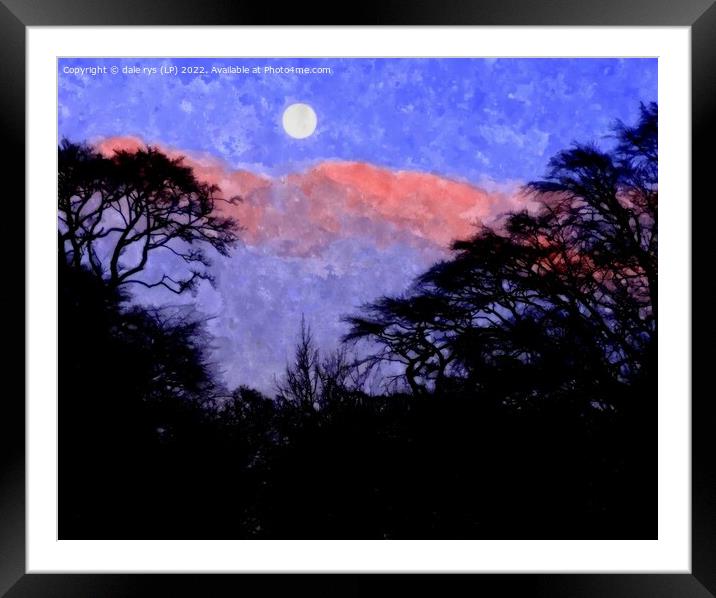 moody moon  Framed Mounted Print by dale rys (LP)