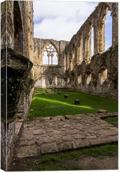 Easby Abbey ruins, Yorkshire Canvas Print by Phil Crean