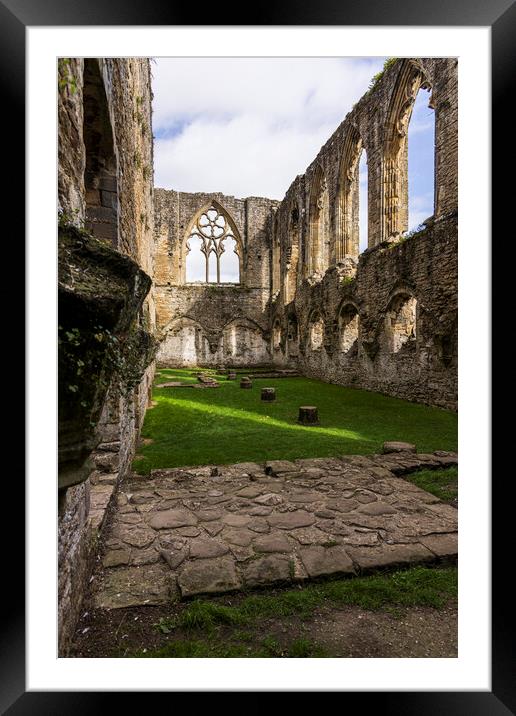 Easby Abbey ruins, Yorkshire Framed Mounted Print by Phil Crean