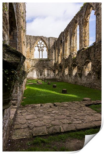 Easby Abbey ruins, Yorkshire Print by Phil Crean
