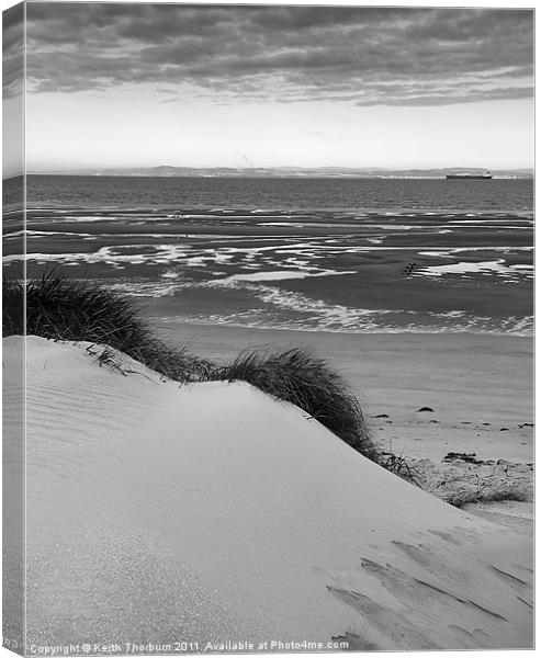 Aberlady Bay Sand Dunes Canvas Print by Keith Thorburn EFIAP/b