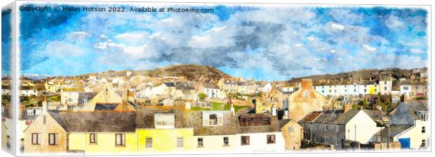 The Isle of Portland in Dorset Canvas Print by Helen Hotson