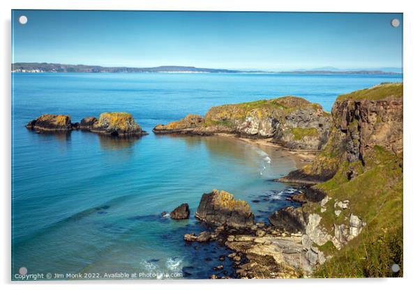  Carrickarede Island, Northern Ireland Acrylic by Jim Monk