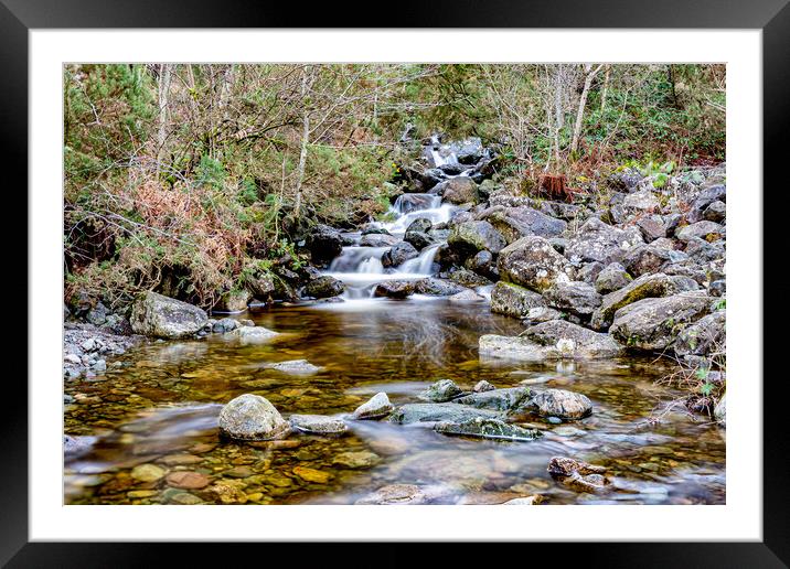 Water Fall at Ashness Bridge Framed Mounted Print by Roger Green