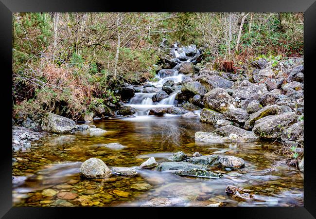 Water Fall at Ashness Bridge Framed Print by Roger Green